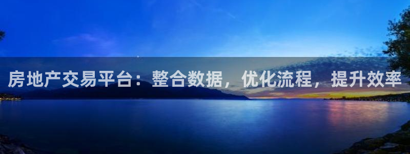 香港和记卡官网：房地产交易平台：整合数据，优化流程，提升效率