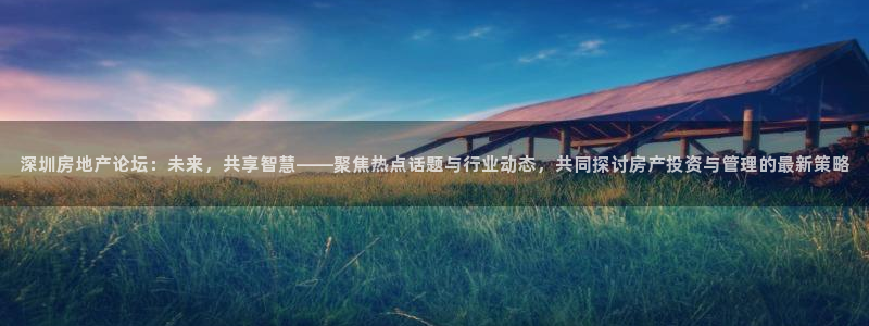 和记港口信托官网：深圳房地产论坛：未来，共享智慧——聚焦热点