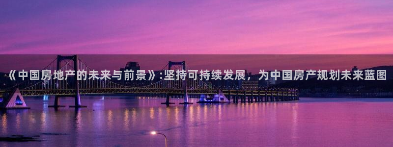 和记电官网：《中国房地产的未来与前景》:坚持可持续发展，为中