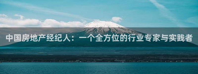 和记娱永久h88285官网：中国房地产经纪人：一个全方位的行