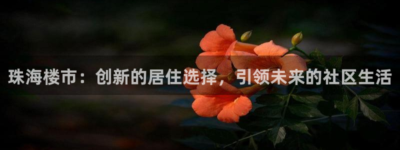 和记怡情官网：珠海楼市：创新的居住选择，引领未来的社区生活