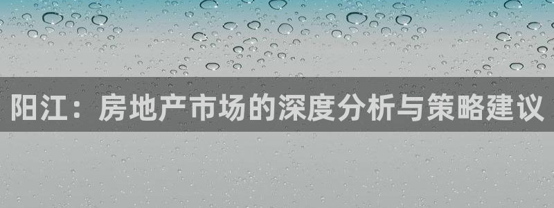 和行记义工网官网：阳江：房地产市场的深度分析与策略建议