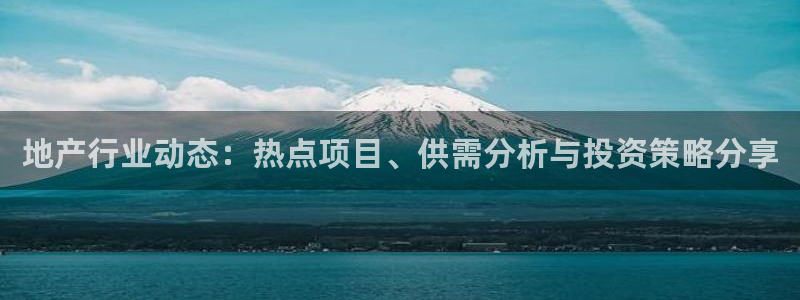 武汉和记黄埔官网：地产行业动态：热点项目、供需分析与投资策略