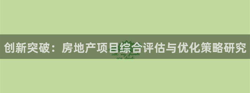 桃源记九游和官网：创新突破：房地产项目综合评估与优化策略研究