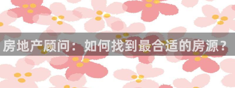 香港和记隆官网：房地产顾问：如何找到最合适的房源？